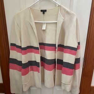 Talbots NWT striped sweater jacket